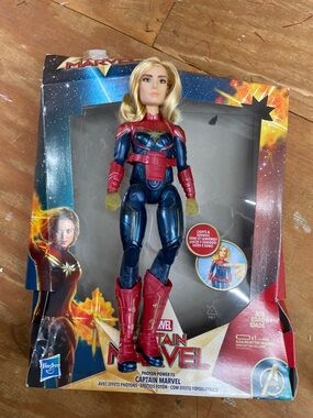 Hasbro Captain Marvel Doll - Blue, Red & Gold